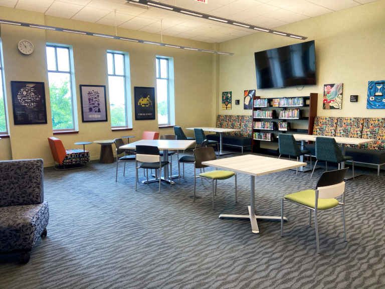 Teen space at the library