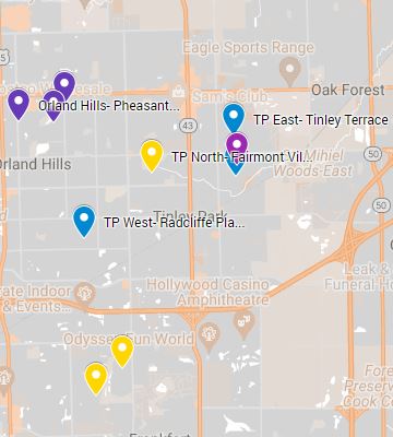 Bookmobile stop map