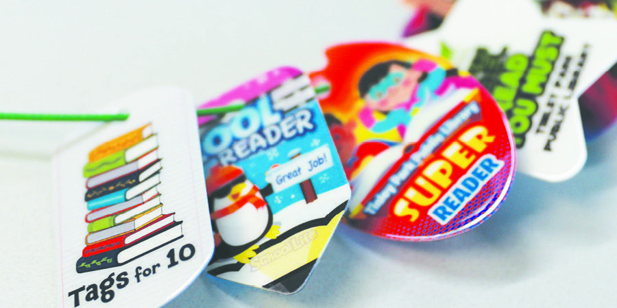 Brag tags from the Tags for 10 Program