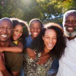 Family smiling