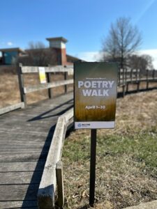 Sidewalk Entrance to the 2023 Poetry Walk