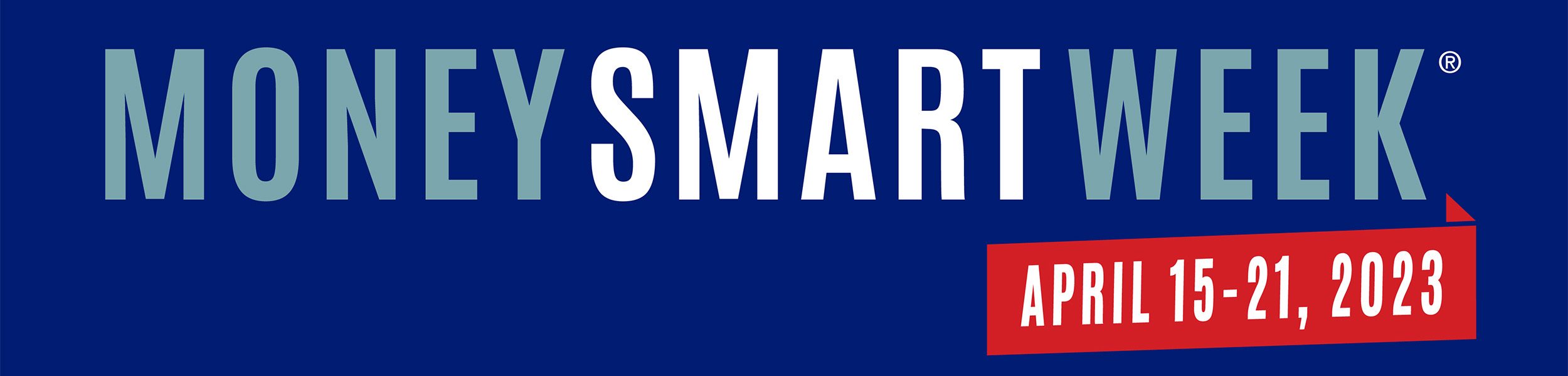 logo and date of Money Smart Week of 2023