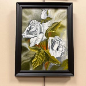 Painting of white flowers
