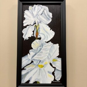 painting of white flowers