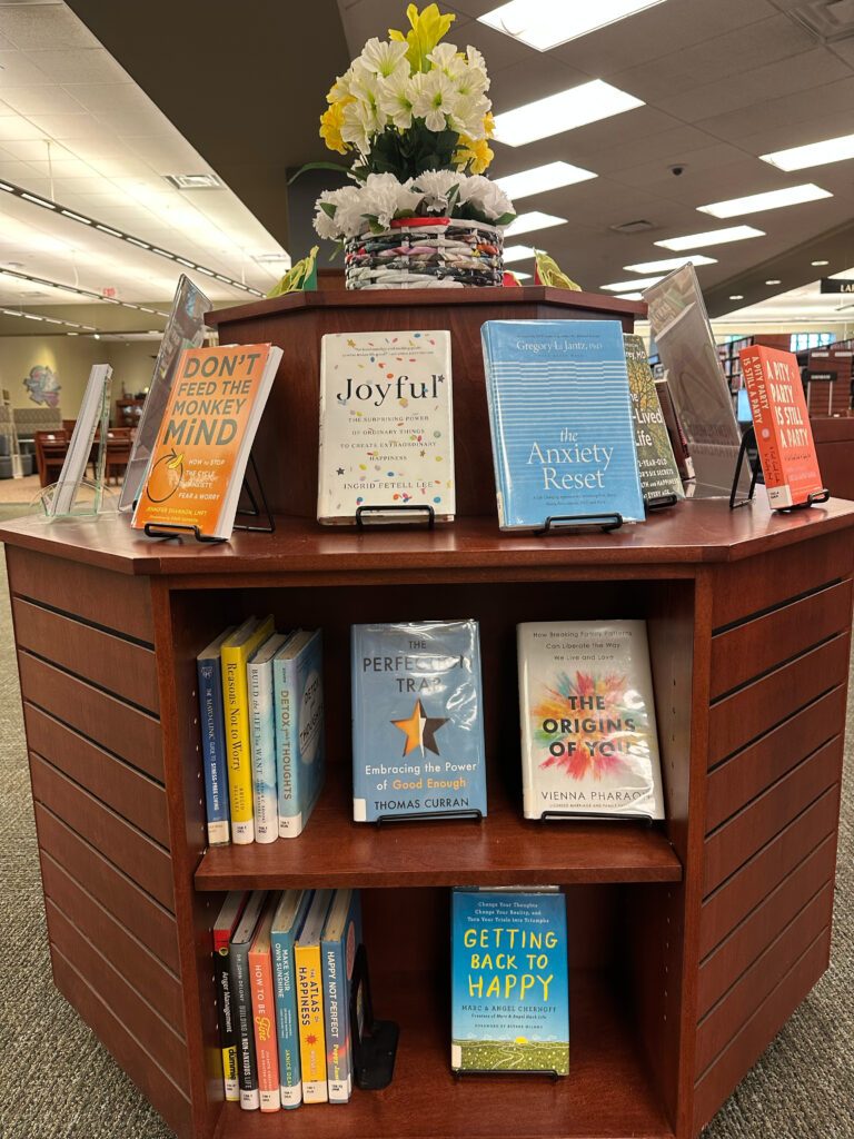 2025 Mental Health Awareness Month book display for Adults
