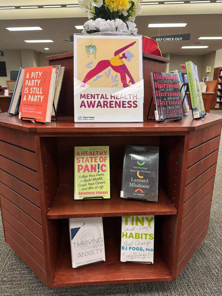 2025 Mental Health Awareness Month book display for Adults