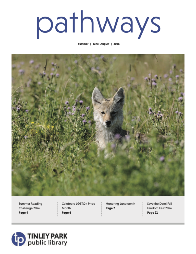 Summer 2026 Pathways newsletter cover, featuring a photo of a young coyote
