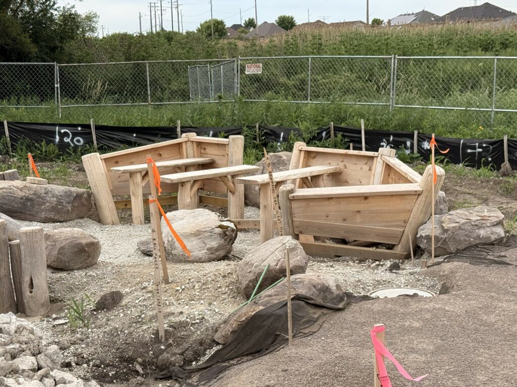 wooden play boat