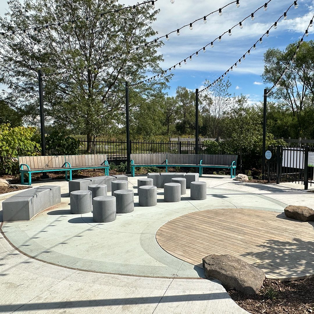 Outdoor seating area